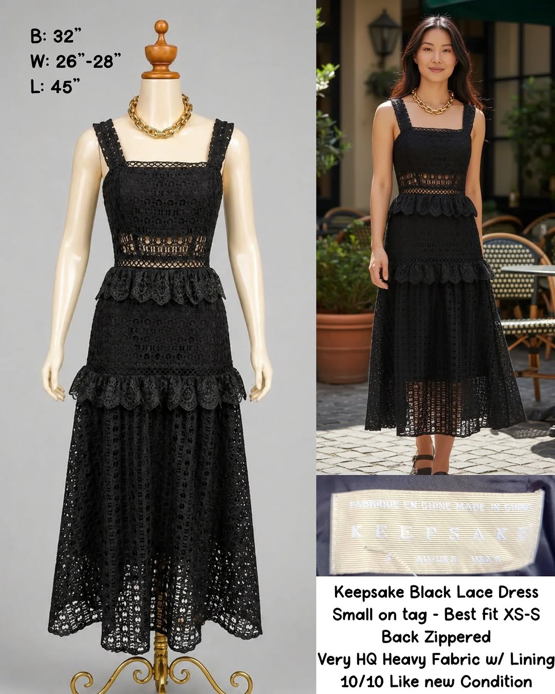 Keepsake Black Lace Dress